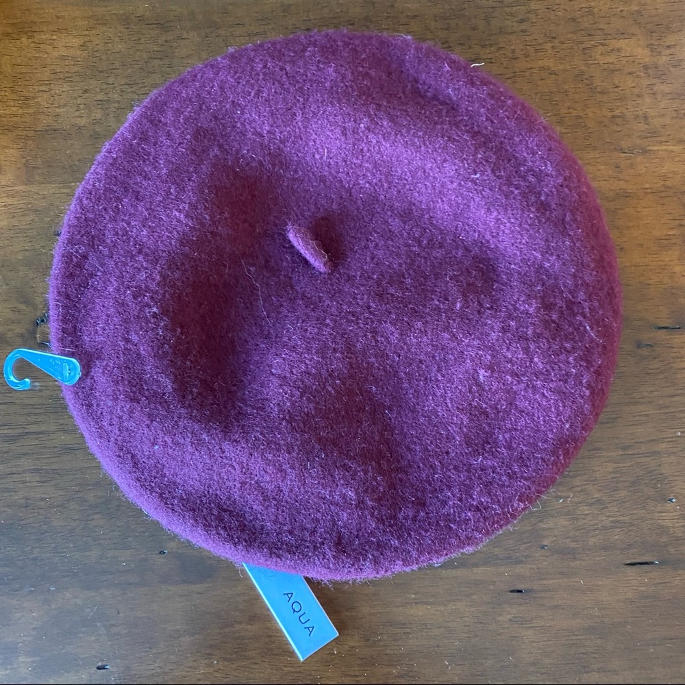 Wool Maroon Baret